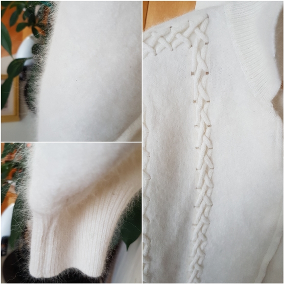 JB & co 70% Angora Dolman Sleeve Sweater in Ivory - Picture 3 of 5